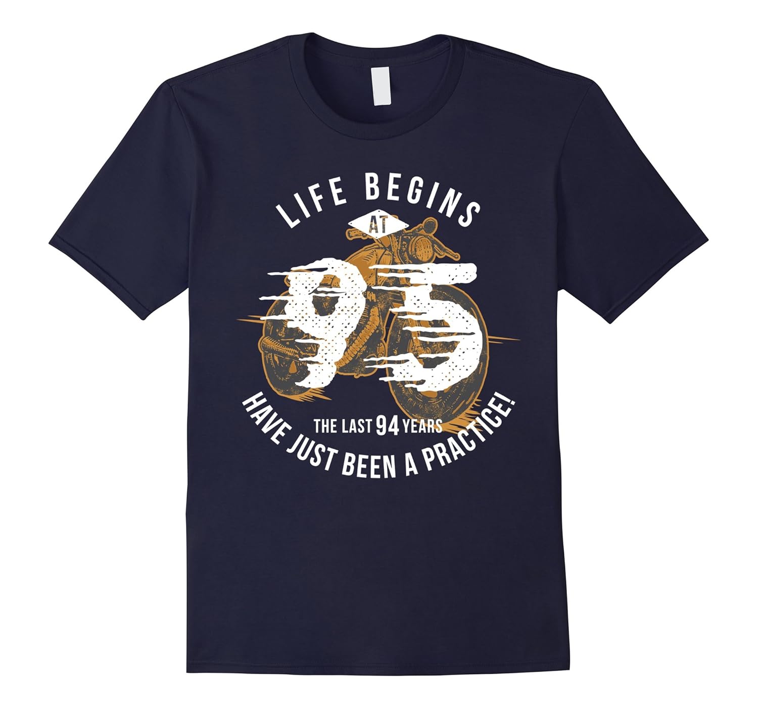 Life Begins at 95 - Vintage 95th Birthday Gift T-Shirt-PL