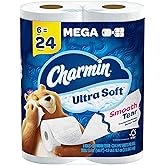 Charmin Ultra Soft Toilet Paper 6 Mega Rolls = 24 Regular Rolls