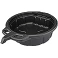 NEIKO 20762A Oil Drain Pan | Black Plastic Anti Splash | Motor Oil Drip Catcher Pan | 2 Gallon (8L) Capacity