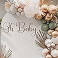 ZAIBIANHAO Oh Baby Shower Party Wall Decal Sign - Balloon Arch Wall Decoration, Gender Reveal Boy, Girl Baby Shower Decoratio