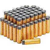 Amazon Basics 48-Pack AA Alkaline High-Performance Batteries, 1.5 Volt, 10-Year Shelf Life