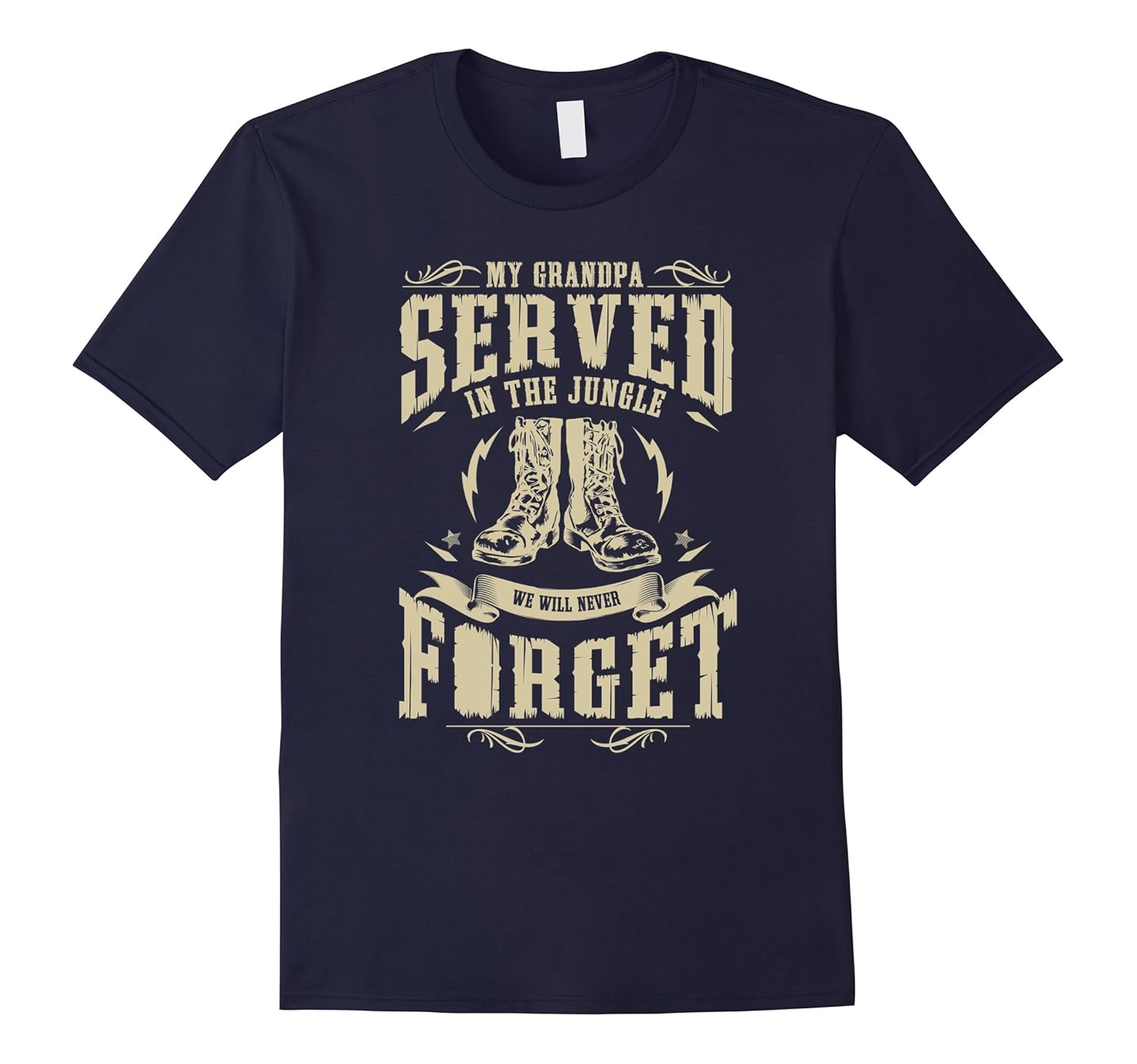 My Grandpa Served in the Jungle Vietnam Veteran T-shirt-ANZ