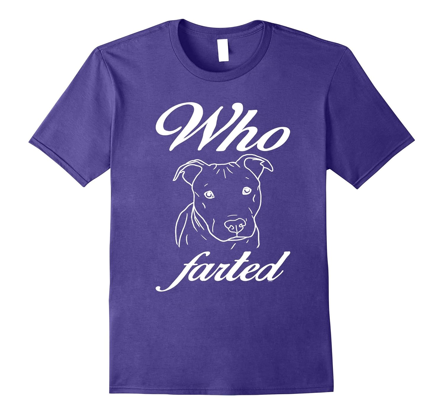 Pitbull gifts for dog lovers owner Who farted t shirt-Art