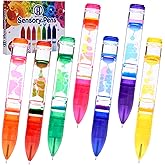 INNER-ACTIVE Sensory Pens with Multiple Colored Ink Refills and Black Ink, Liquid Motion Bubbler Retractable Pens, Fidget Sen