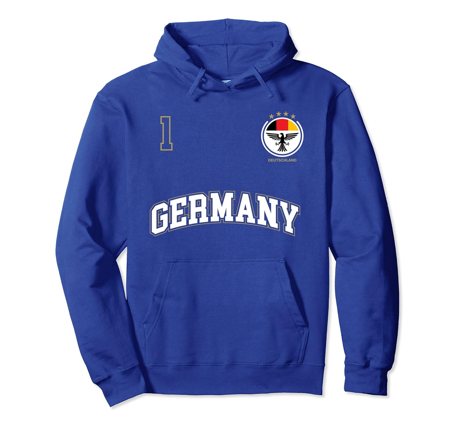 Germany Soccer Hoodie No. 1 Sports Team German Flag T-Shirt-ln