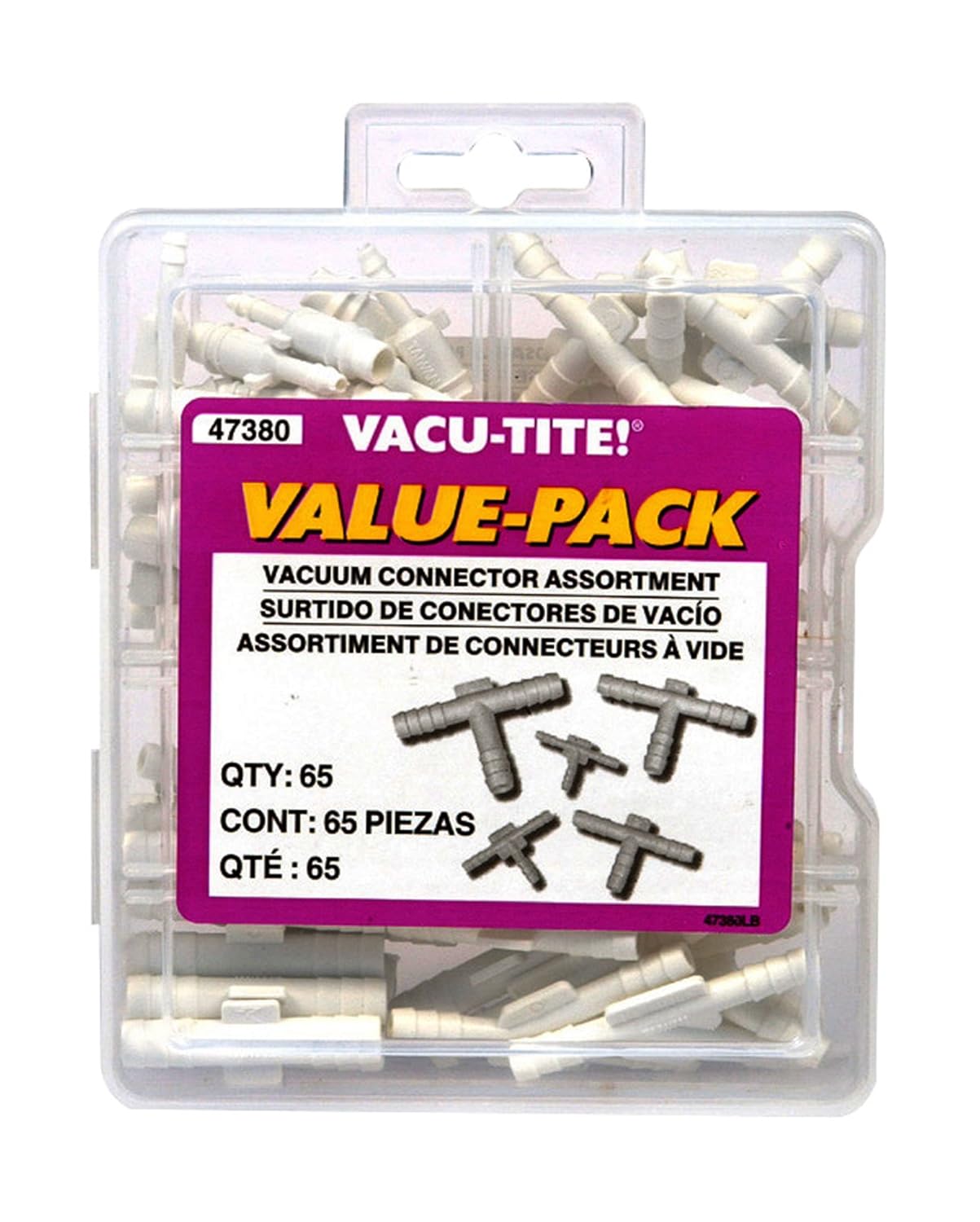 Dorman 47380 Vacuum Connector Value Pack, 65 Piece