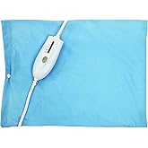 Thera|Care Electric Heating Pad | Dry Heat Only | 4 Heat Settings | 12" x 15",Blue