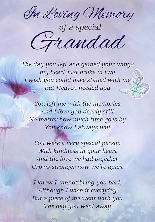 77 Best Of Grandfather Funeral Poems