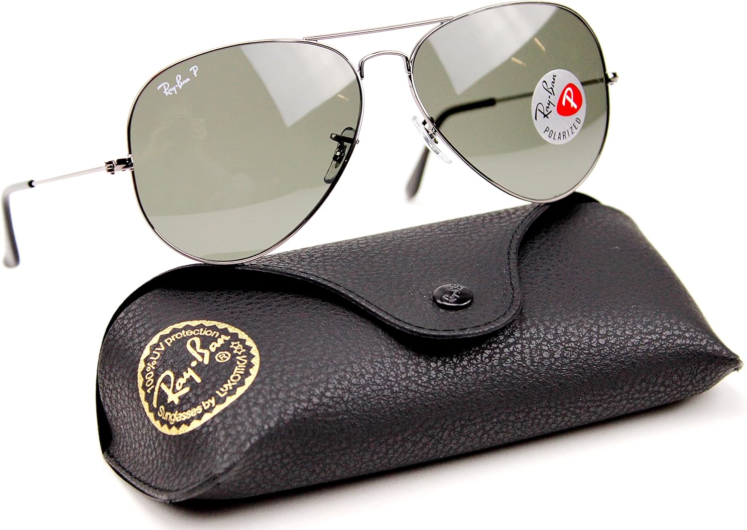 Amazon Com Ray Ban Rb3025 004 58 62mm Sunglasses Gunmetal Crystal Green Polarized Lens Clothing