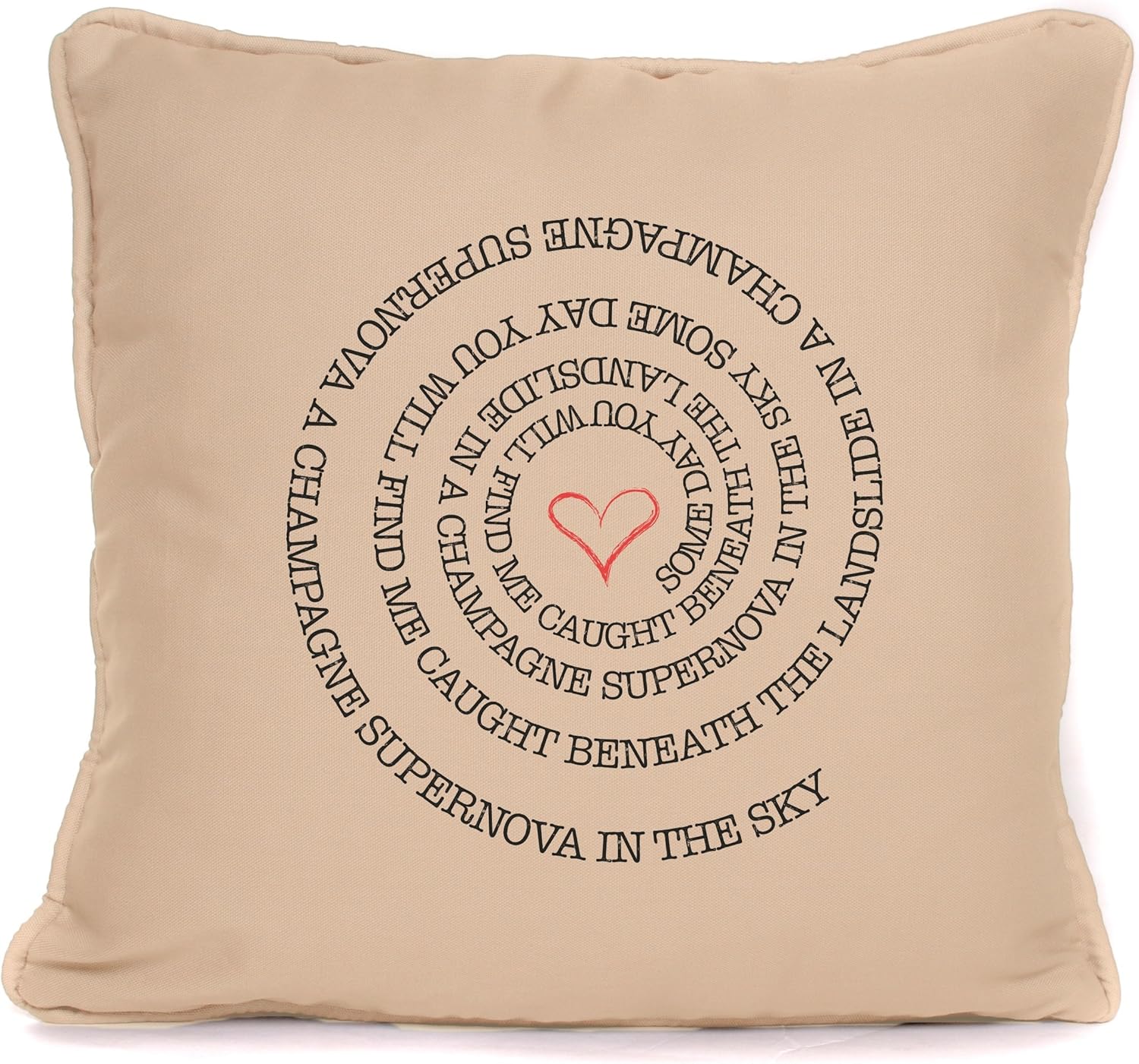 Amazon Com Oasis Noel Gallagher Champagne Supernova Song Lyrics Throw Pillow Case 18x18 Inch Cushion Pillow Cover Gift Idea For Birthdays Christmas Or Any Occasion Home Kitchen