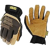 Mechanix Wear: Durahide Leather FastFit Work Glove with Elastic Cuff for Secure Fit, Utility Gloves for Multi-Purpose Use, Ab