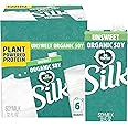 Silk Shelf-Stable Organic Soy Milk, Unsweetened, Dairy-Free, Vegan, Non-GMO Project Verified,32 Fl Oz(Pack of 6)