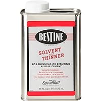 Bestine Solvent and Thinner for Rubber Cement – Cleans Ink, Adhesive and Parts, 16 Ounce Can