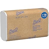 Scott® Professional Multifold Paper Towels, Bulk (01840), with Absorbency Pockets, 9.2" x 9.4" sheets, White, Compact Case fo