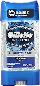 Gillette Anti-Perspirant Deodorant Clear Gel, Cool Wave 3.8 oz (Pack of 3)