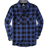 Alex Vando Mens Button Down Shirts Regular Fit Long Sleeve Casual Plaid Flannel Shirt