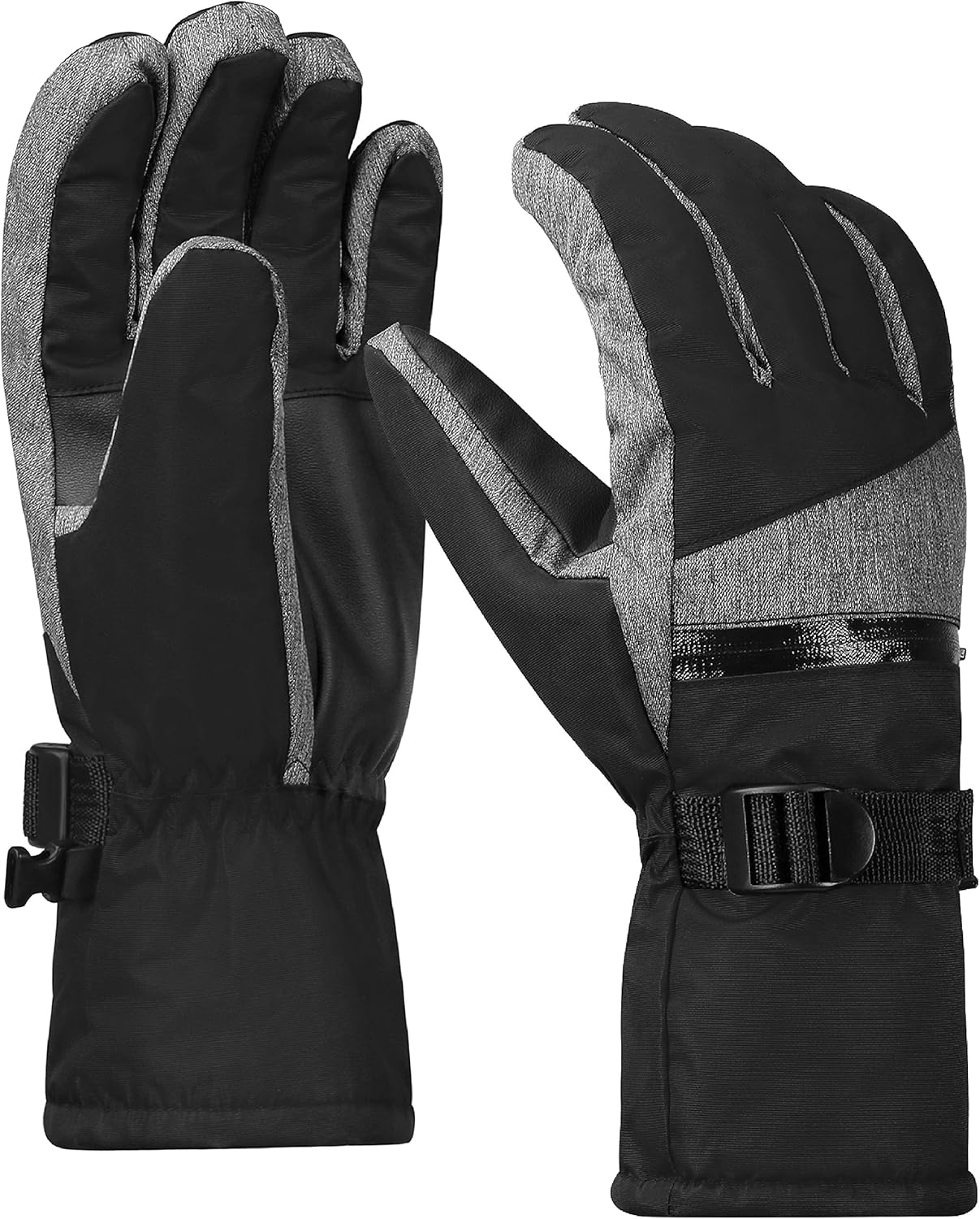 Terra Hiker Men’s Waterproof Gloves, Women’s Winter Warm Ski Gloves 3M Thinsulate Snowmobile Cold Weather Gloves for Adults