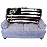 Pure Country Weavers US Marine Corps - Saber Line American Flag Blanket - Gift Military Tapestry Throw for Back of Couch or S