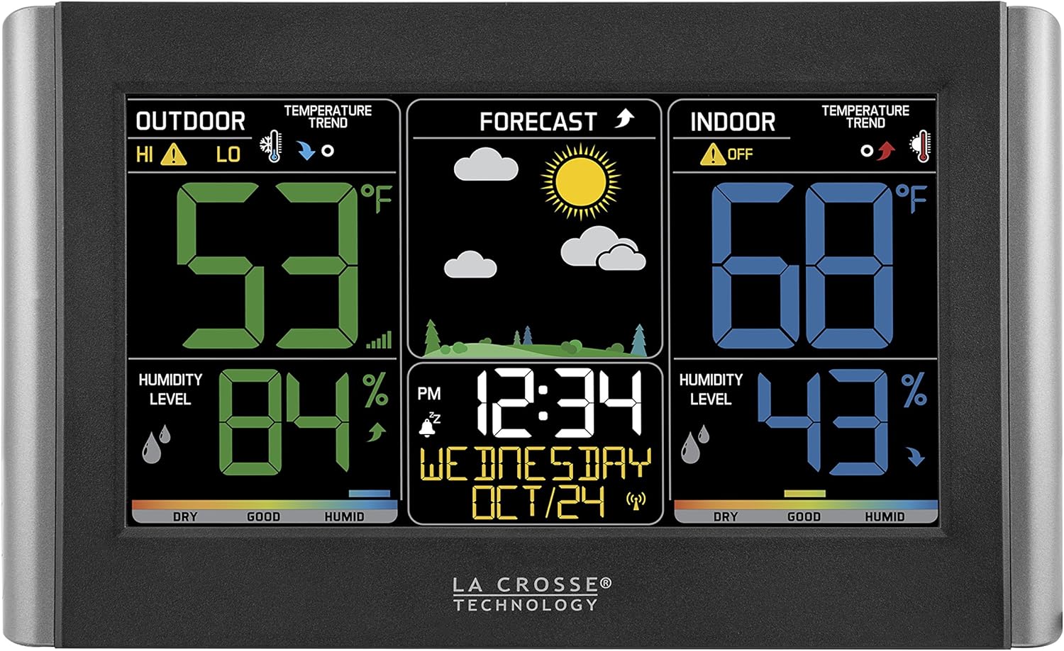 La Crosse Technology C85845 Color Wireless Forecast Station