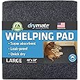 Drymate Whelping Box Liner Mat, Washable and Reusable Dog Puppy Pee Pad, Absorbent, Waterproof, Durable, Can Be Cut to Fit (U