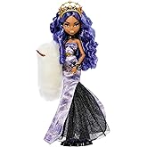 Monster High Howliday Winter Edition Doll, Clawdeen Wolf Collectible in ICY Lavender Gown with Furry Boa & Accessories