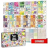 [Expanded] Aesthetic Planner Stickers - Seasonal, Productivity & Decorative Stickers for Women - 23 Sheets / 1397 pcs - Ideal