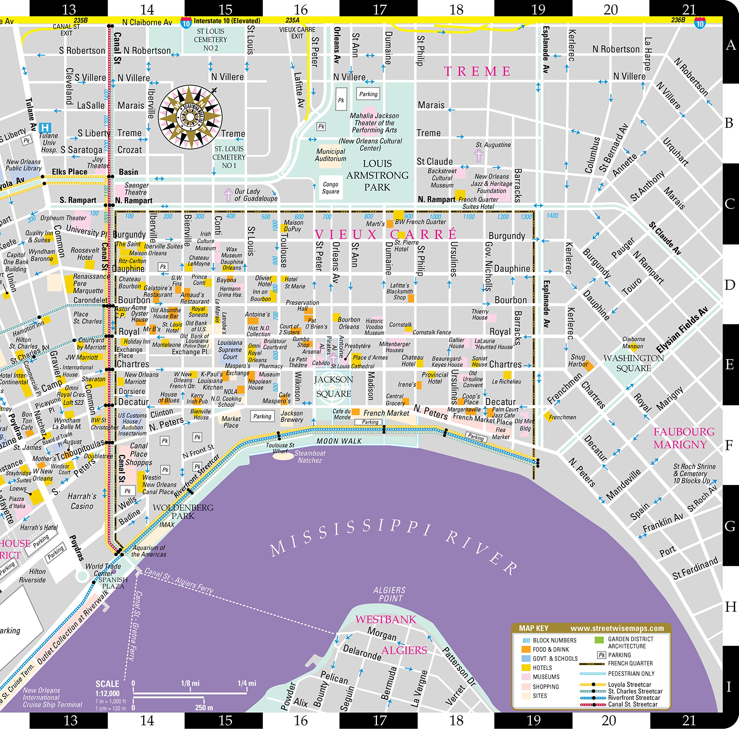 Printable New Orleans Tourist Map - Printable World Holiday