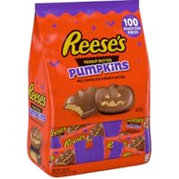  200-Count (2-Pack x 100-Count) Reese's Milk Chocolate Snack Size Peanut Butter Pumpkins Halloween Candy, Bag 60 oz