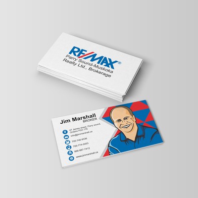 Illustrative picture style business card 