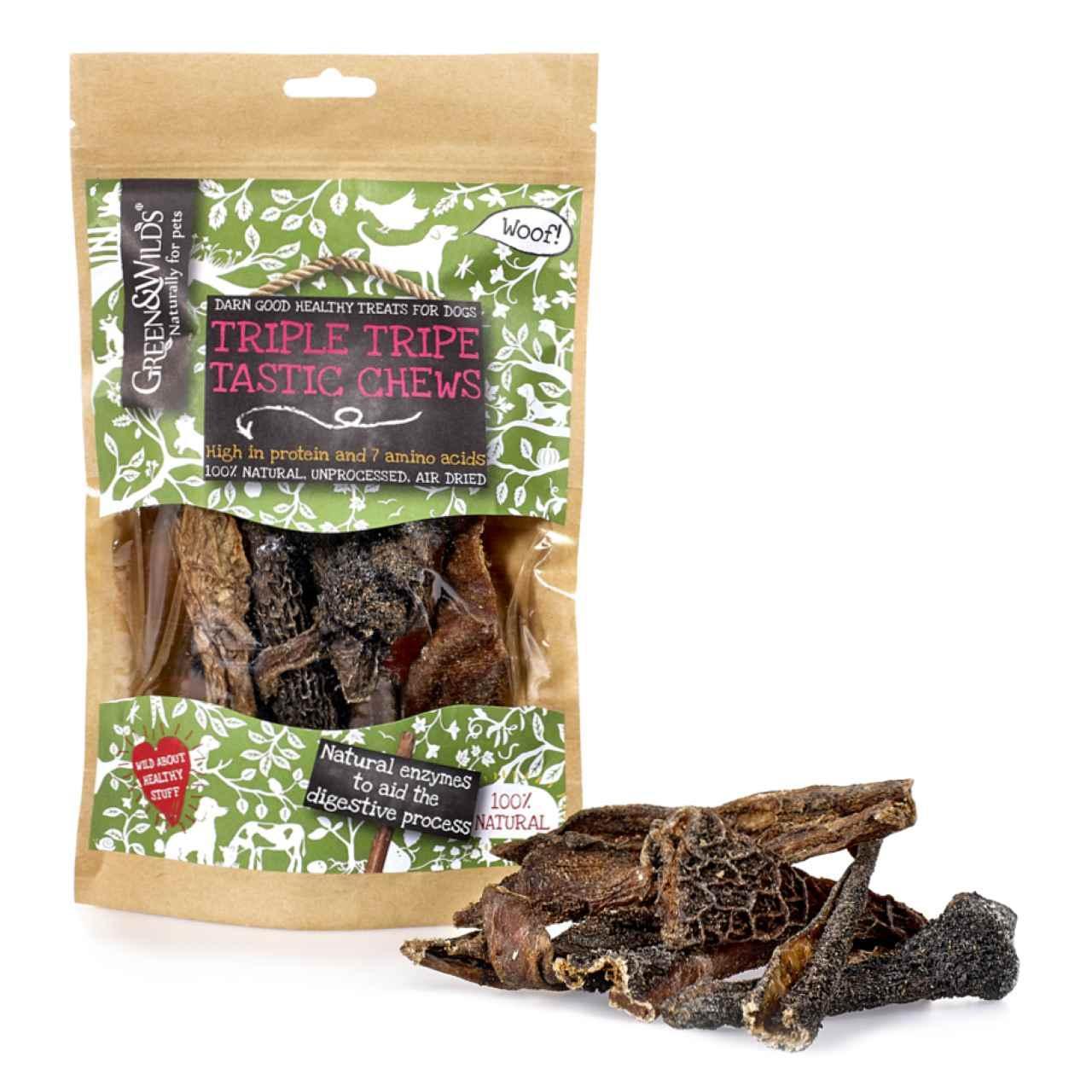 Green & Wilds Triple Tripe Tastic Chews Dog Treats