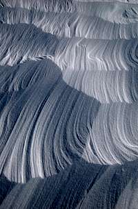 Wind Scoured Snow on the Bolam Glacier