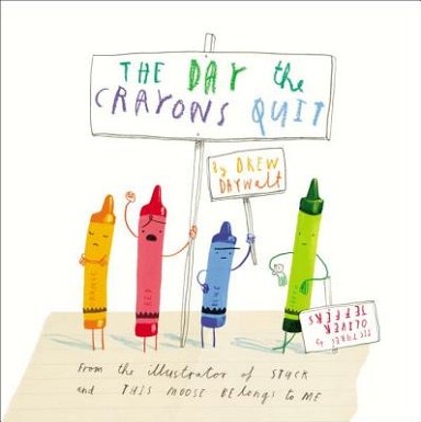 bookcover for The Day the Crayons Quit