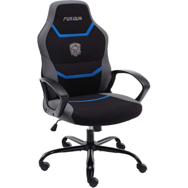 Picture of Furious Computer Gaming Chair in Blue with Lumbar