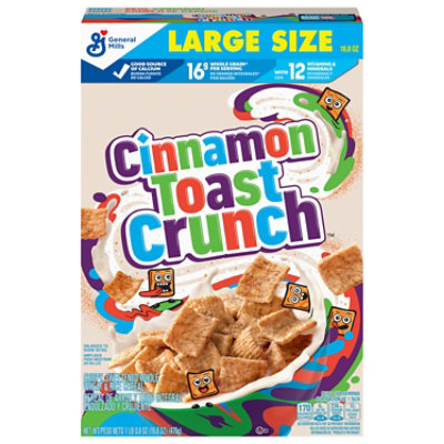 Cinnamon Toast Crunch Cereal Large Size 16 8 Oz Vons