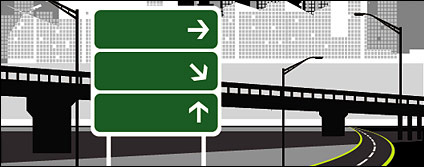 Road signpost Vectors graphic art designs in editable .ai .eps .svg ...