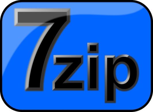 7zip Glossy Extrude Blue