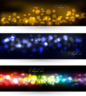 abstract defocus light banner background