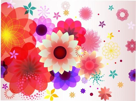 Abstract floral spring background.