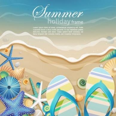 beautiful ocean art background cartoon vector