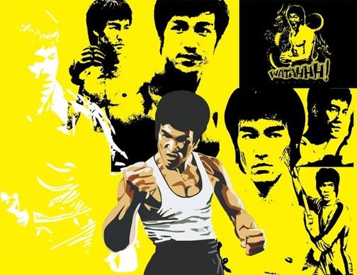 bruce lee vector