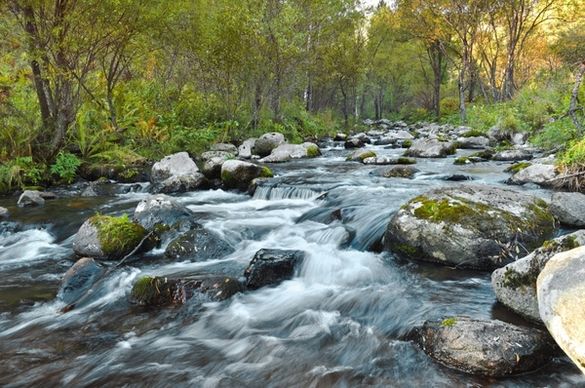 fast flowing river