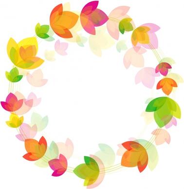 Flower circle background