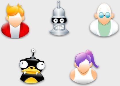 Futurama Sigma Style icons pack