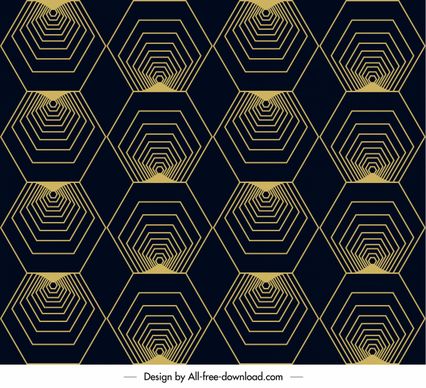 geometric pattern symmetric illusion polygons sketch