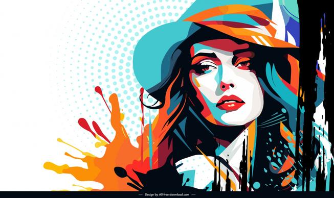 graffiti woman street art fashion painting dynamic grunge