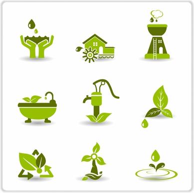 Green Eco Symbols