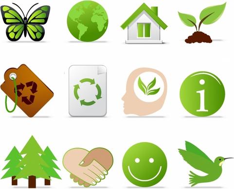 Green icons