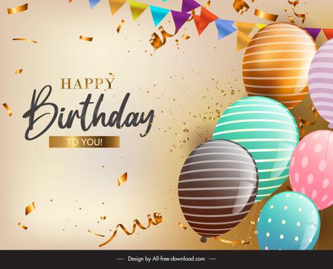 happy birthday backdrop template  elegant shiny modern