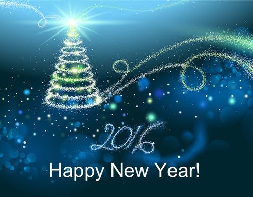 happy new year and merry christmas 2016 background