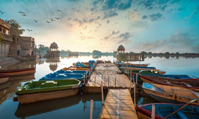 indian river picture tranquil birds boat scene 